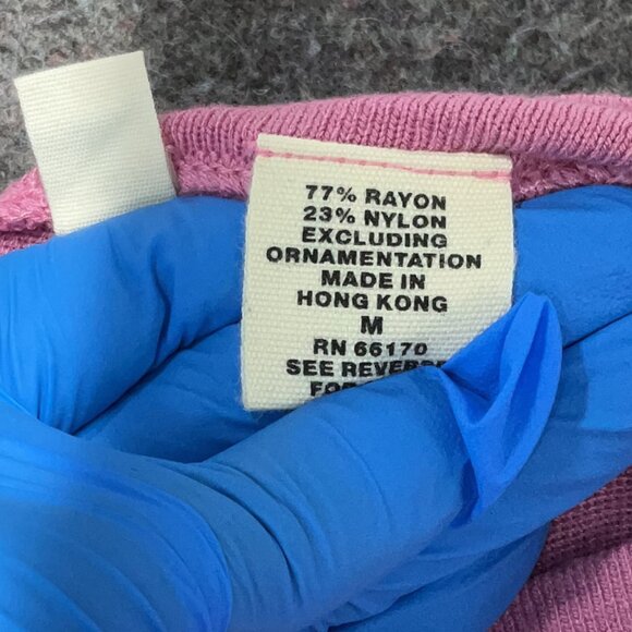 Anthropologie Moth Pink Pullover Sweater in Size M, Asymmetrical Neckline - Picture 5 of 5